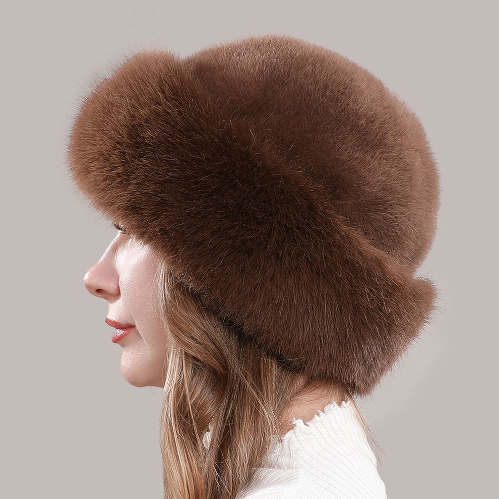 Women's Fluffy Round Hat