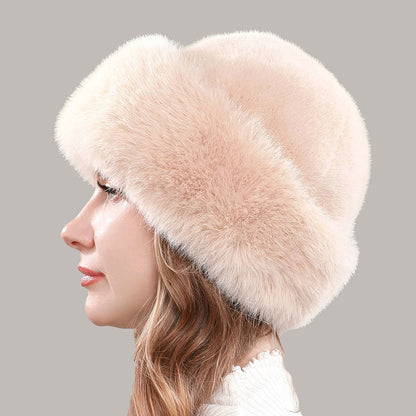Women's Fluffy Round Hat