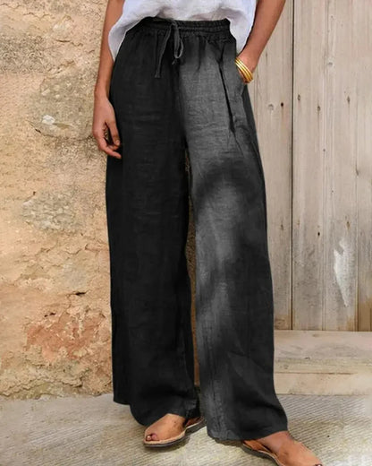 Women's High-Waisted Wide-Leg Pants