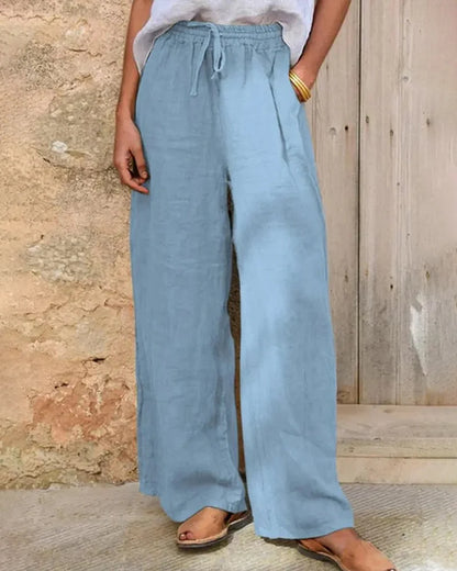 Women's High-Waisted Wide-Leg Pants