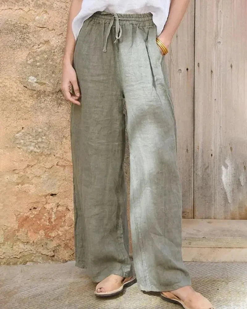 Women's High-Waisted Wide-Leg Pants