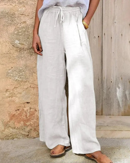 Women's High-Waisted Wide-Leg Pants