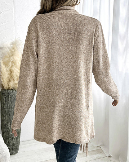 Women's Asymmetrical Fringe Cardigan