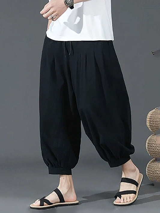 Men's Drawstring Relaxed Fit Pants