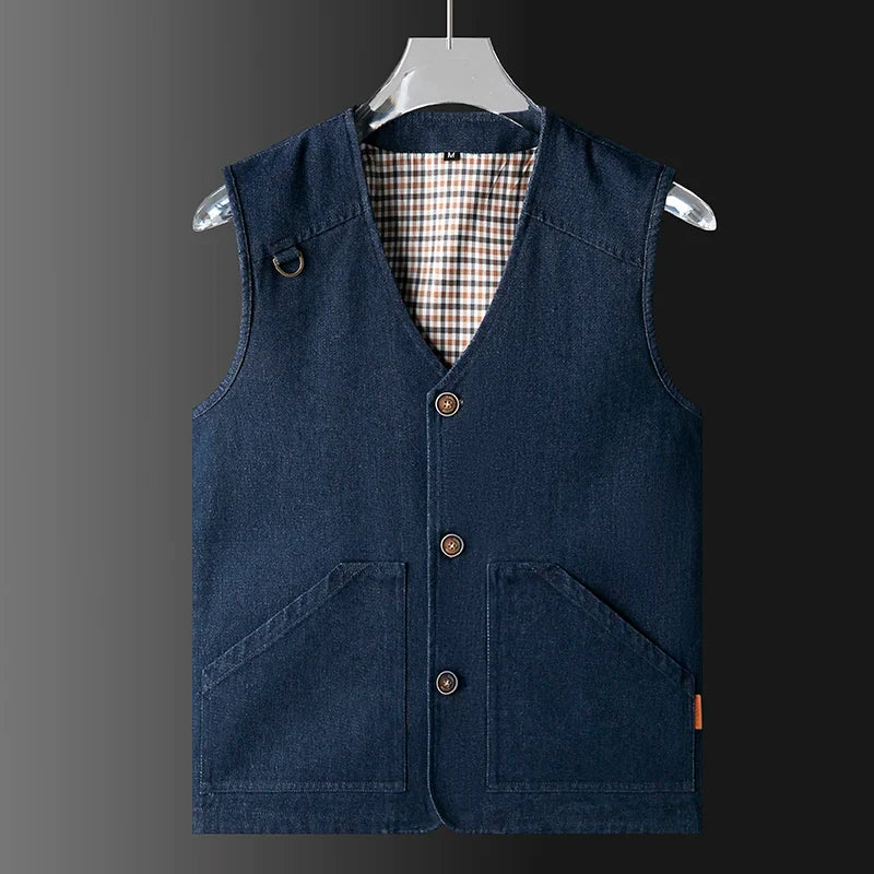Men's Button Front Utility Vest