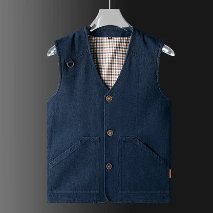 Men's Button Front Utility Vest