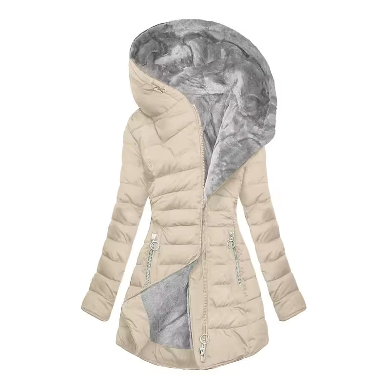 Women's Hooded Quilted Puffer Coat