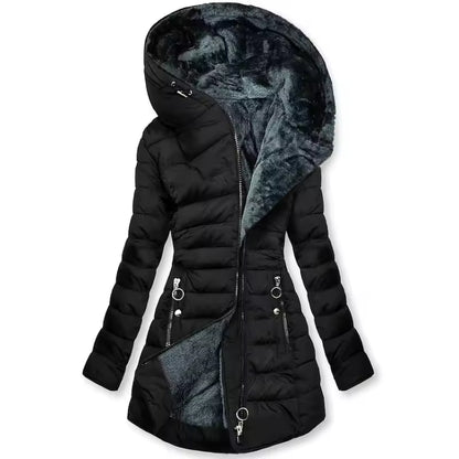 Women's Hooded Quilted Puffer Coat