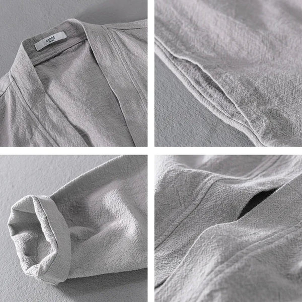 Men’s Relaxed Open-Front Kimono Jacket