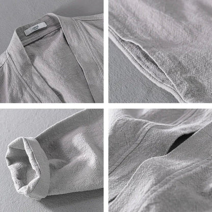 Men’s Relaxed Open-Front Kimono Jacket