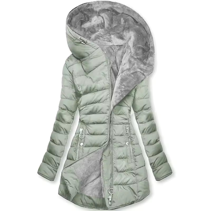 Women's Hooded Quilted Puffer Coat