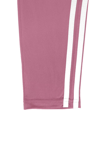 Women's Striped Zip-Up Hoodie and Pants Set