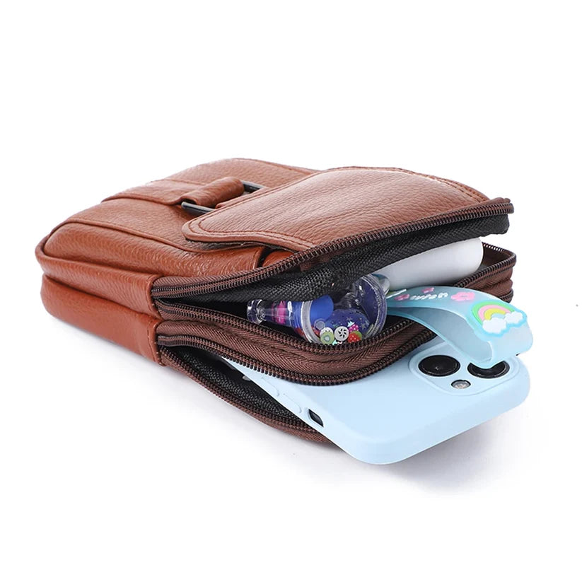 Leather-Look Crossbody Bag