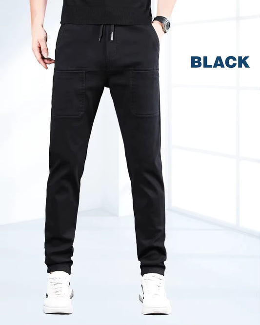 Men's Drawstring Multi-Pocket Cargo Pants