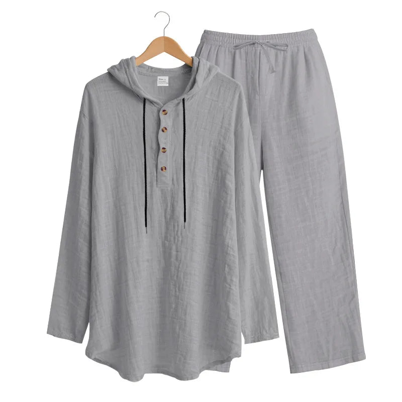 Men's Hooded Two-Piece Casual Set