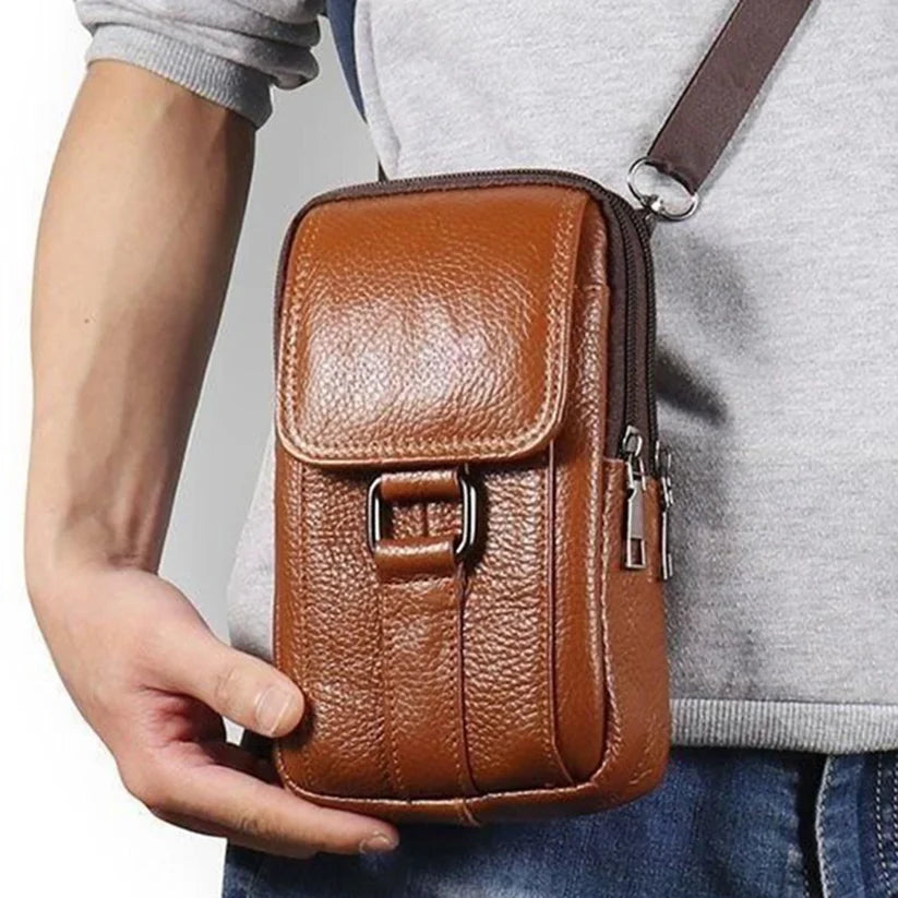 Leather-Look Crossbody Bag