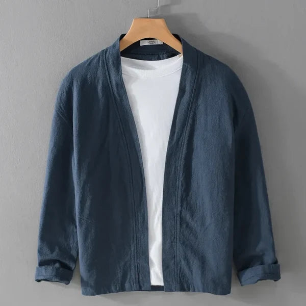 Men’s Relaxed Open-Front Kimono Jacket