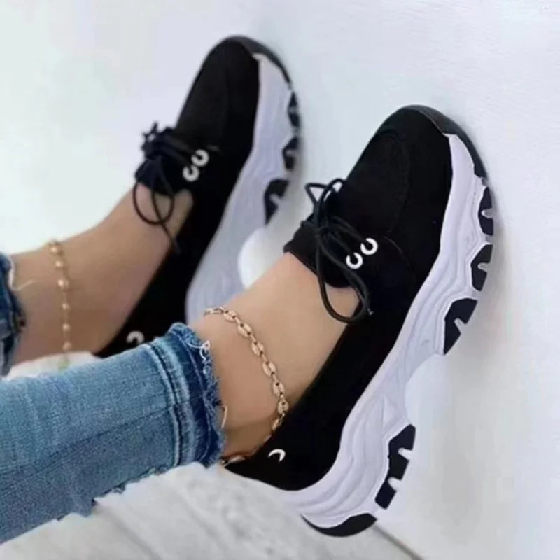 Women's Lace-Up Casual Sneakers