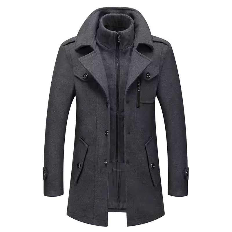 Men's Button-Front Coat