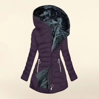 Women's Hooded Quilted Puffer Coat