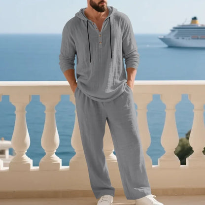 Men's Hooded Two-Piece Casual Set