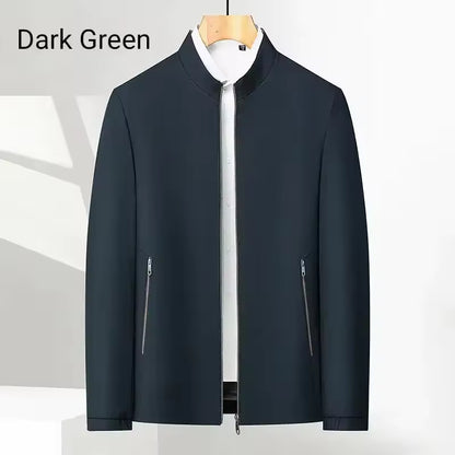 Men's Standing Collar Zipper Jacket