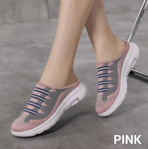 Women’s Breathable Knit Slip-On Slide Sneakers