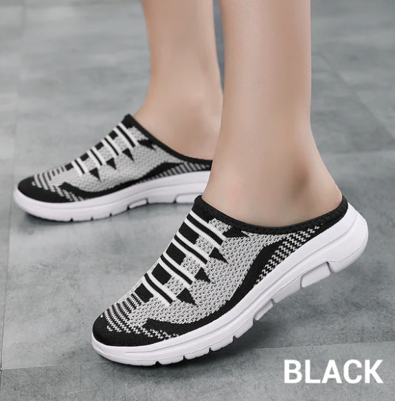 Women’s Breathable Knit Slip-On Slide Sneakers