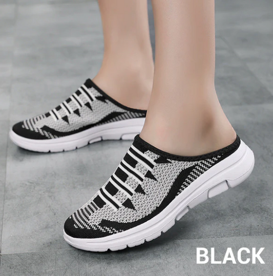 Women’s Breathable Knit Slip-On Slide Sneakers