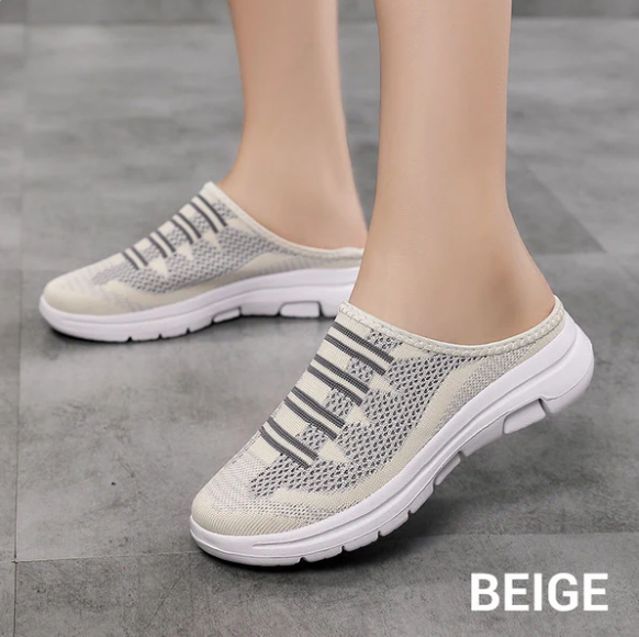 Women’s Breathable Knit Slip-On Slide Sneakers