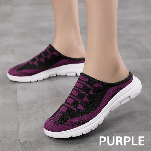 Women’s Breathable Knit Slip-On Slide Sneakers