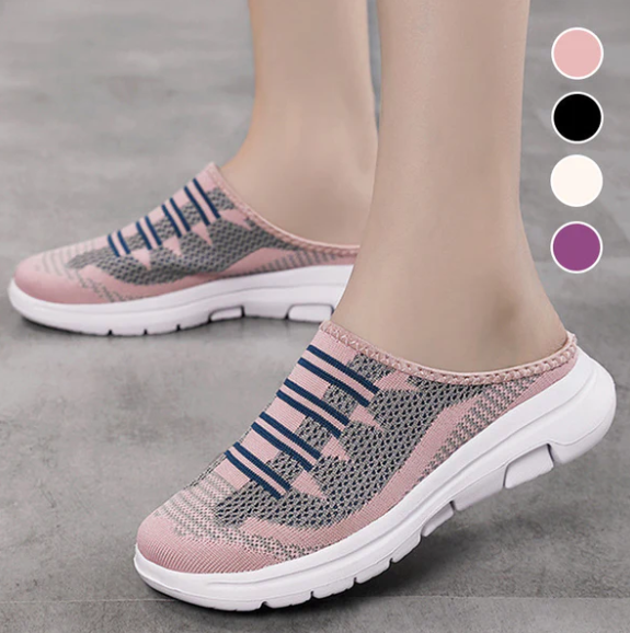 Women’s Breathable Knit Slip-On Slide Sneakers