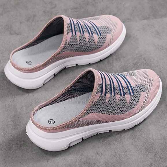 Women’s Breathable Knit Slip-On Slide Sneakers