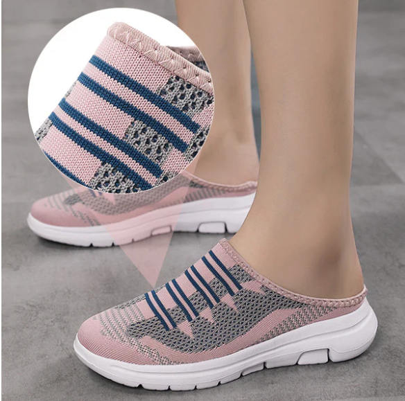 Women’s Breathable Knit Slip-On Slide Sneakers