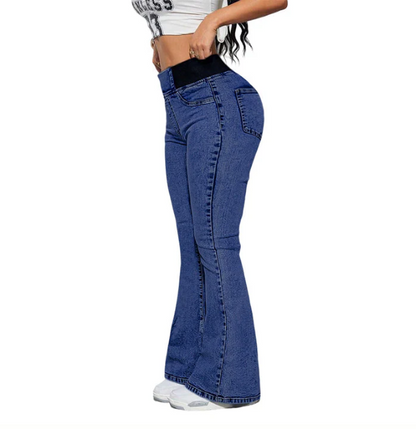 Women’s High Rise Stretch Flare Leg Jeans