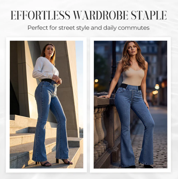 Women’s High Rise Stretch Flare Leg Jeans