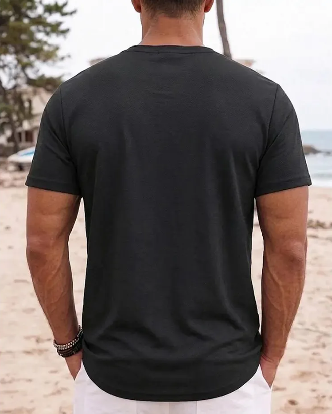 Men’s Short Sleeve Henley Shirt