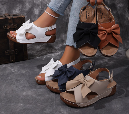 Women’s Bow Open-Toe Comfort Sandals