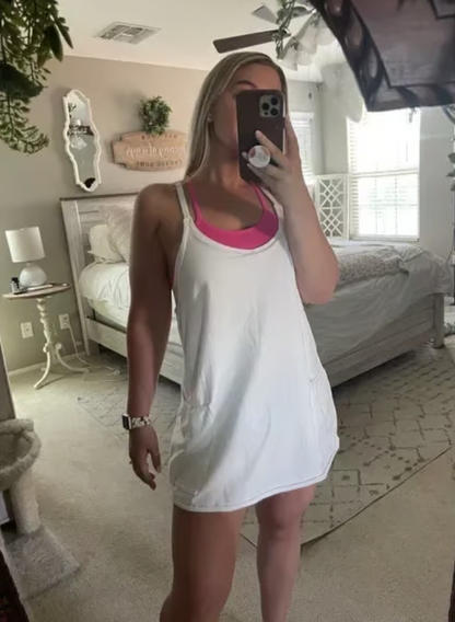 Women’s Sleeveless Pocket Mini Dress