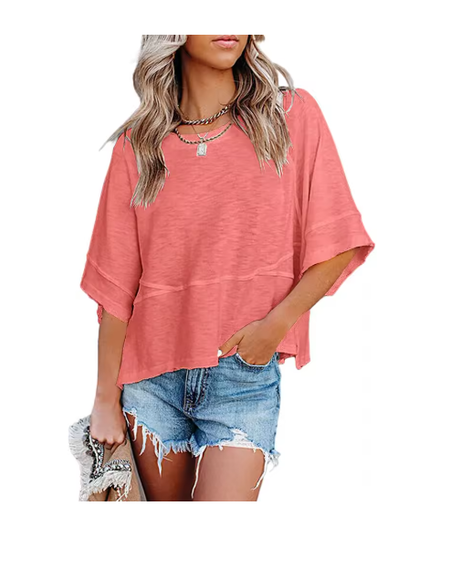 Women’s Oversized Bell Sleeve Casual Tee