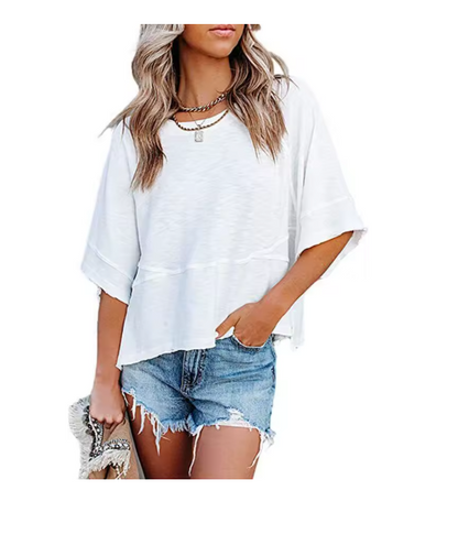 Women’s Oversized Bell Sleeve Casual Tee