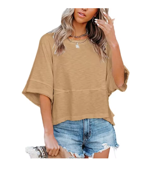 Women’s Oversized Bell Sleeve Casual Tee