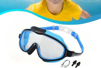 Clip-On Swim Goggles with Adjustable Strap