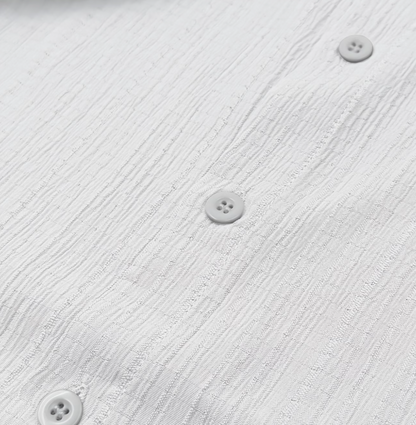 Men's Textured Stand Collar Shirt