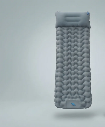 Inflatable Camping Sleeping Pad with Built-In Pillow