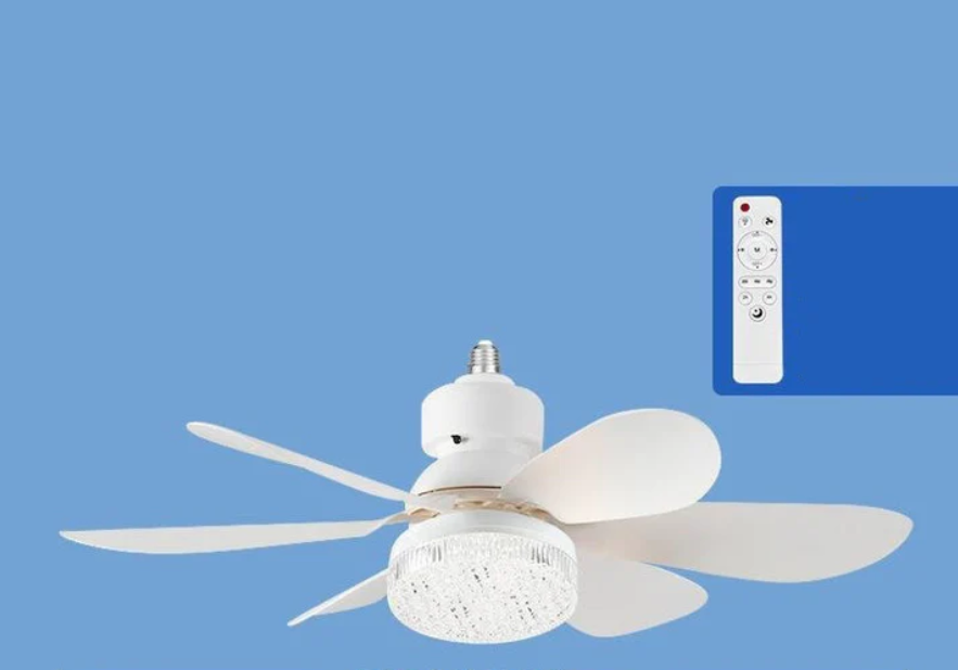 2-in-1 LED Ceiling Fan with Remote Control