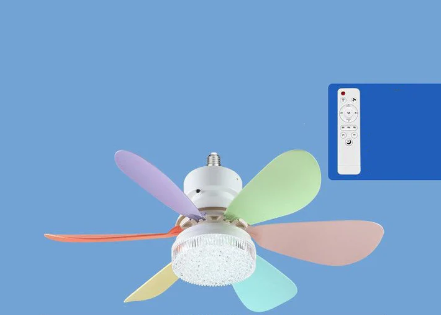 2-in-1 LED Ceiling Fan with Remote Control