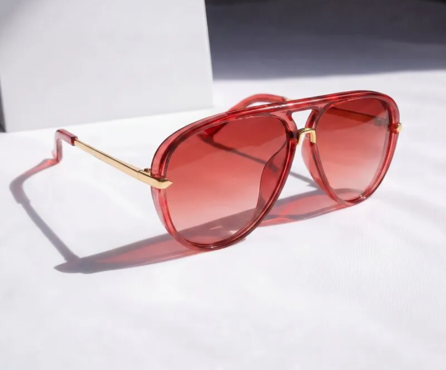Unisex Aviator Gradient Sunglasses