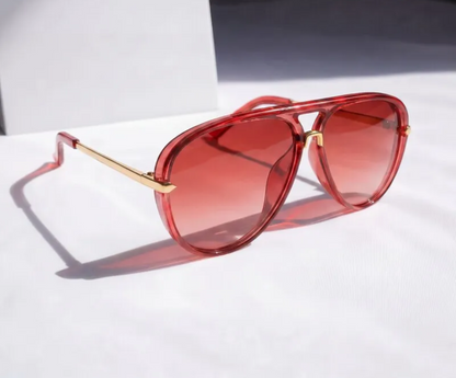 Unisex Aviator Gradient Sunglasses