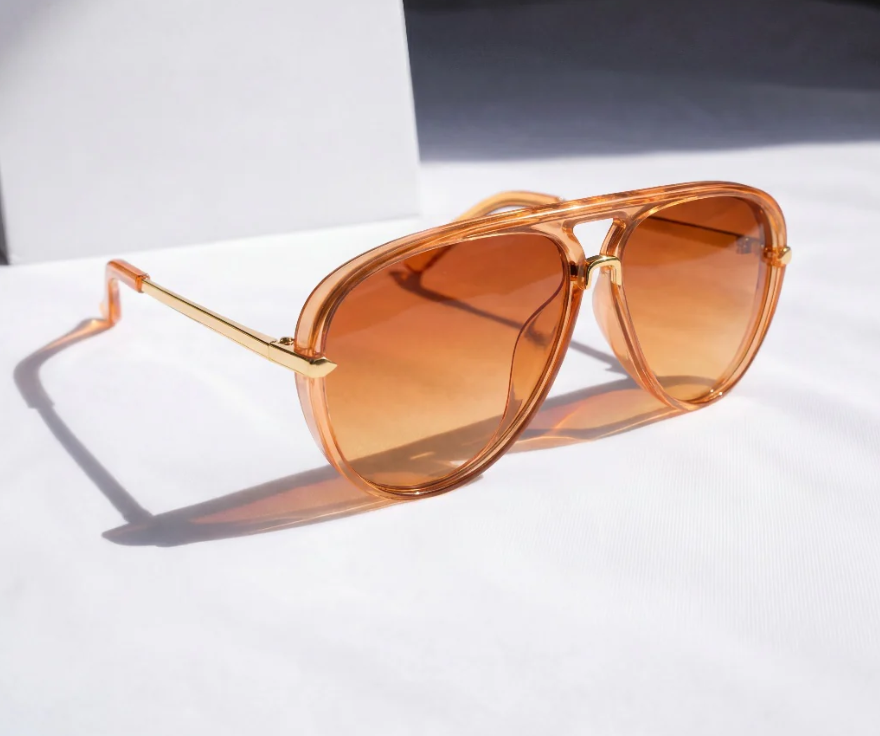Unisex Aviator Gradient Sunglasses